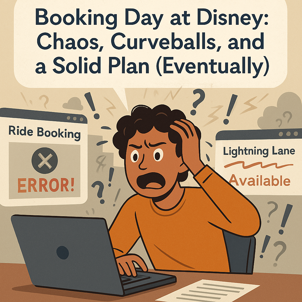 Booking Day at Disney: Chaos, Curveballs, and a Solid Plan (Eventually)